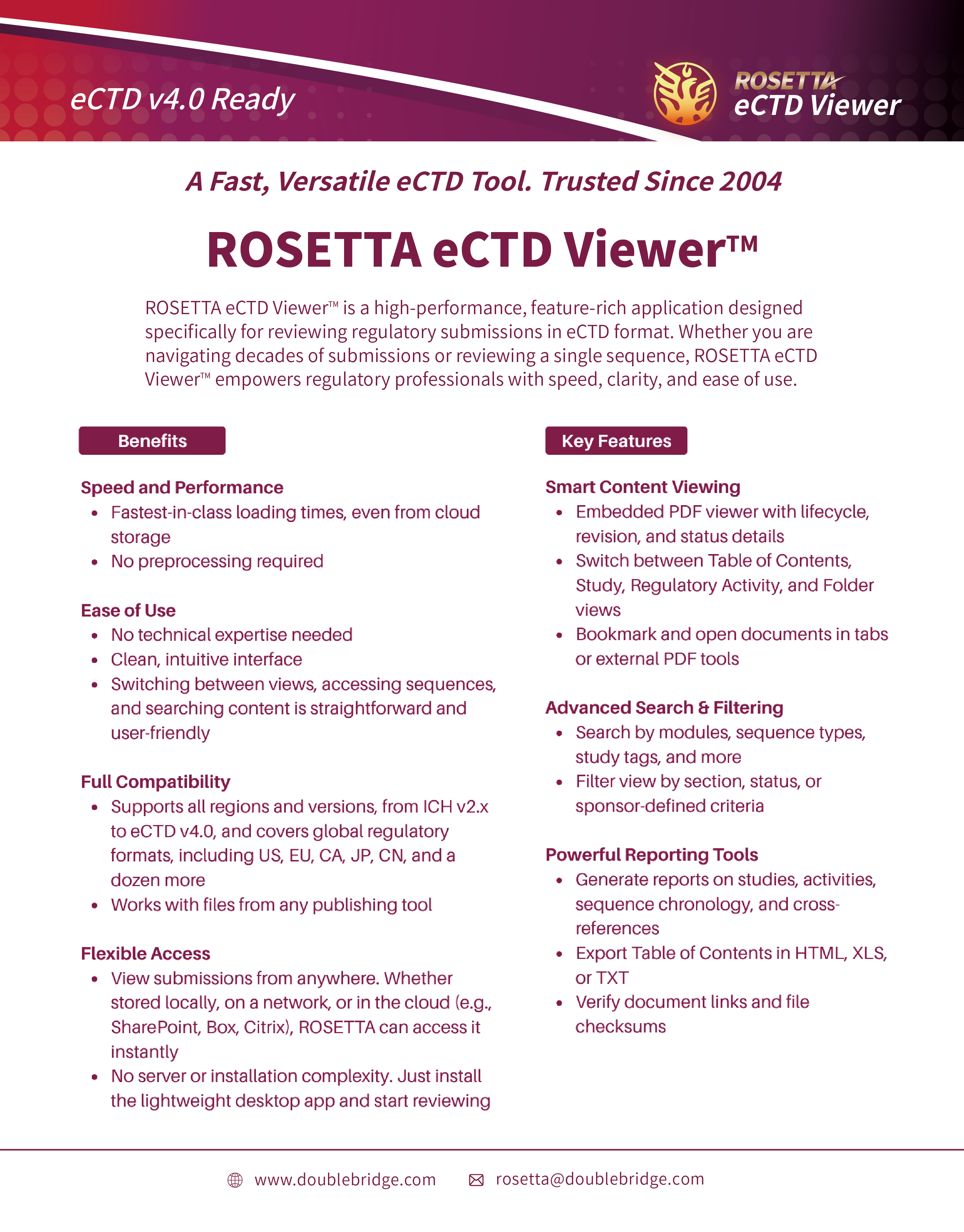 Rosetta eCTD Viewer