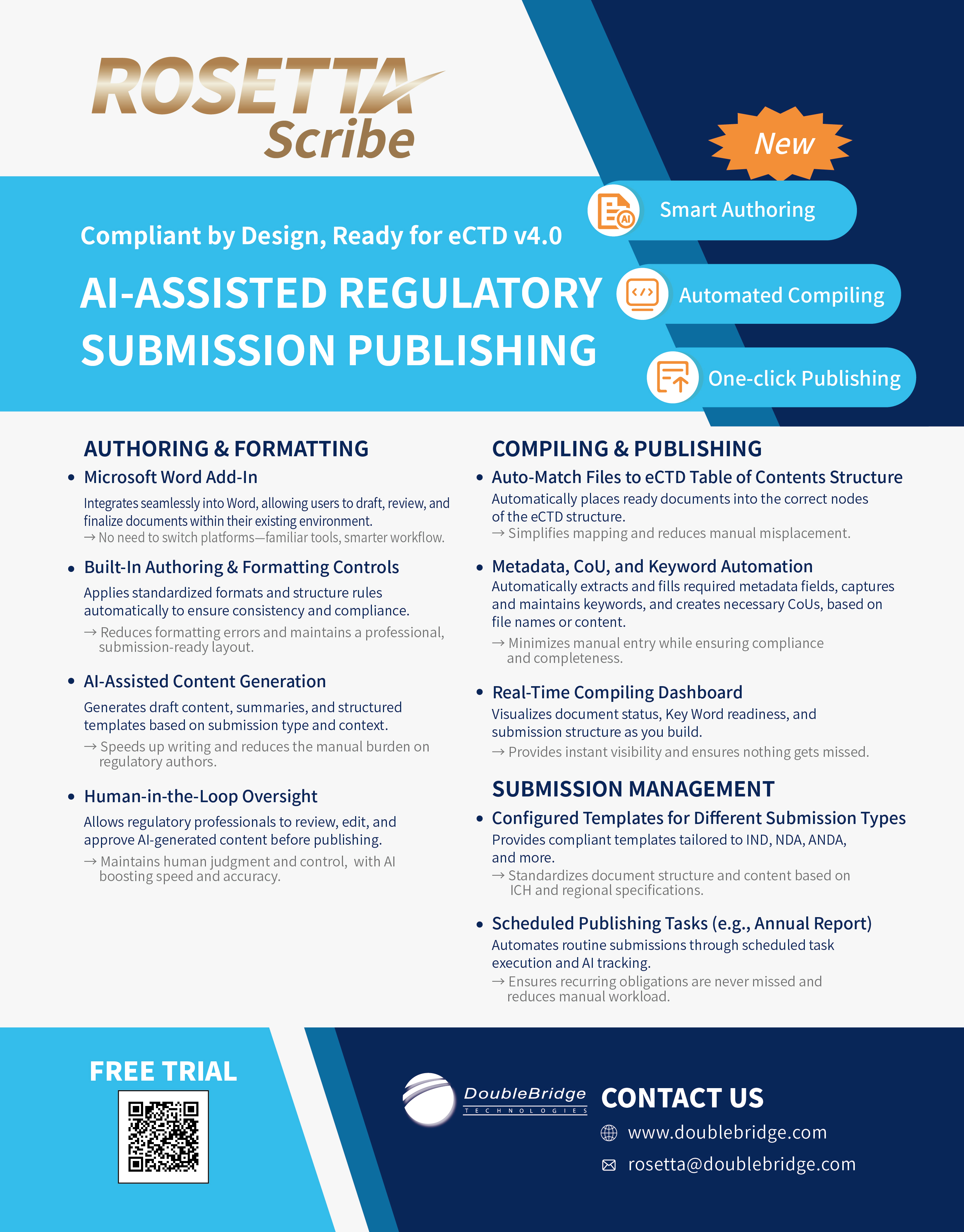 ROSETTA Scribe - AI-assisted regulatory submission publishing